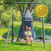 TitanFlex Swing Set with Saucer Tent Swing