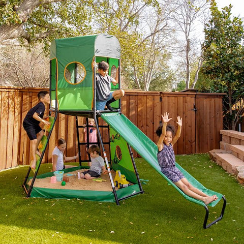 tent slide SummitPro Climbing Tower With Slide – gobaplay US
