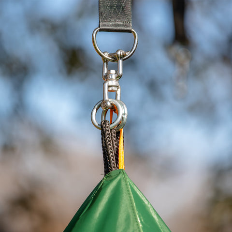TitanFlex Swing Set with Saucer Green Tent Swing