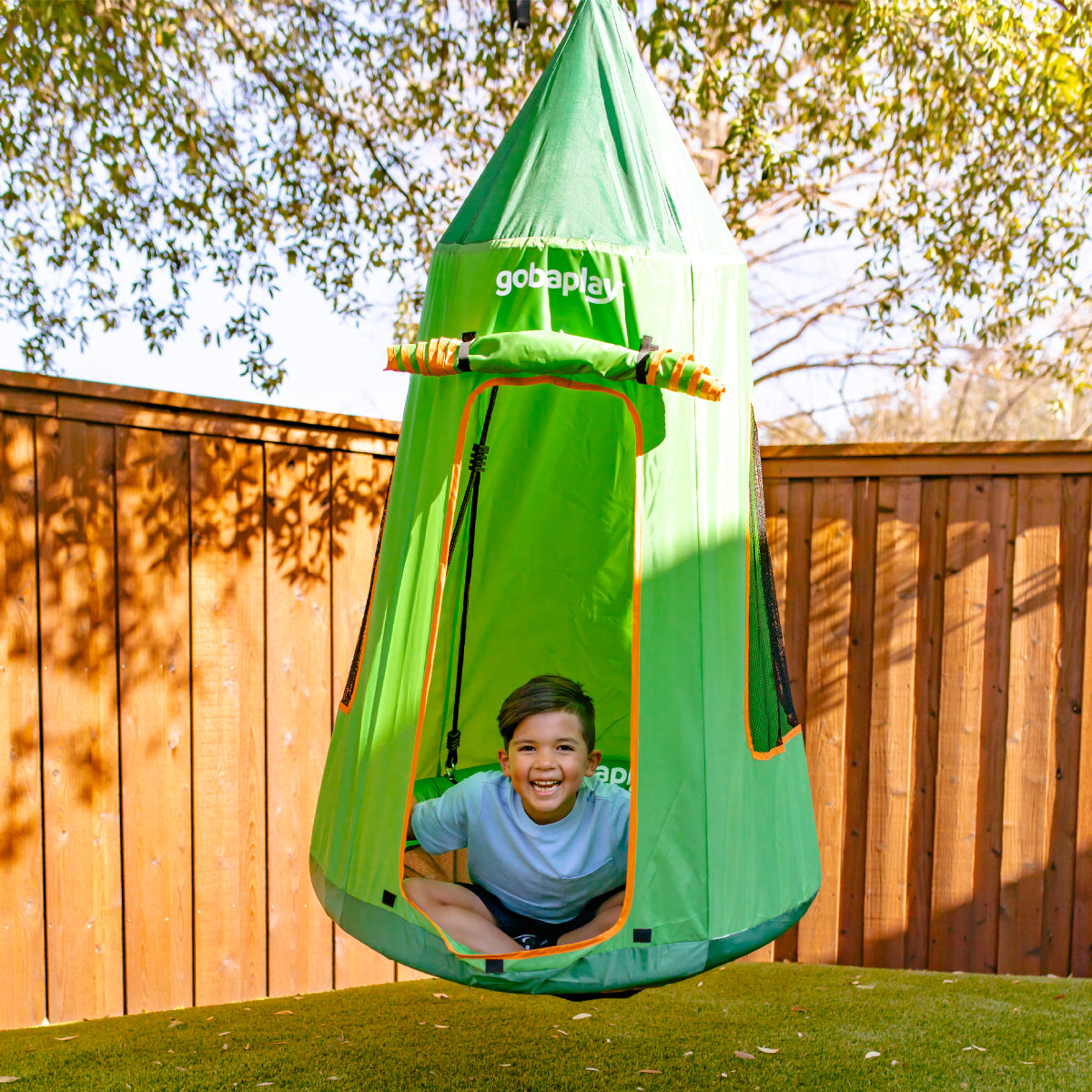 FlyMax Saucer Tree Swing With Green Tent