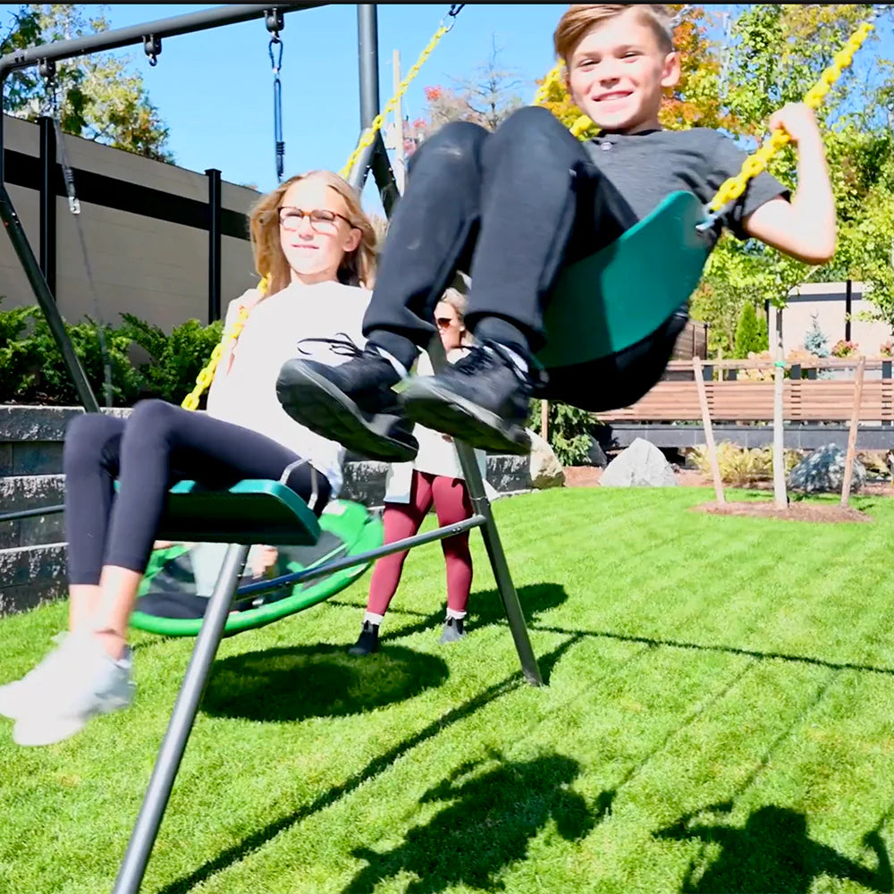 TitanPro Swing Set with Saucer Swing