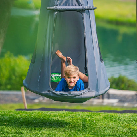 FlyMax Saucer Tree Swing With Grey Tent